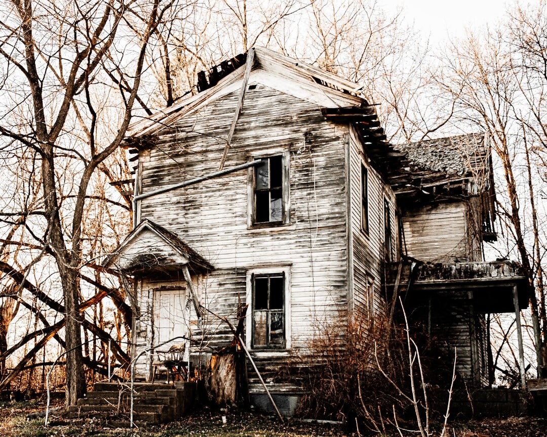 old abandoned house exterior